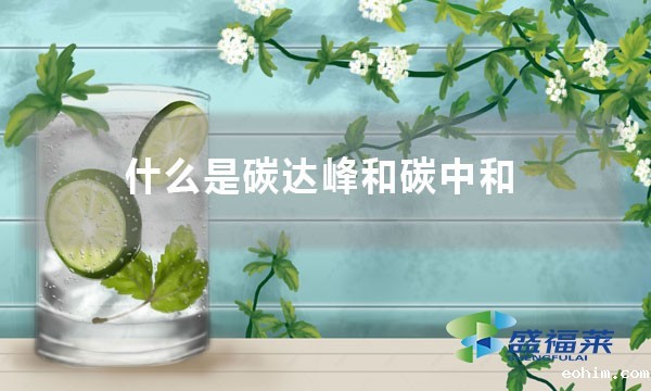 什么是碳达峰和碳中和