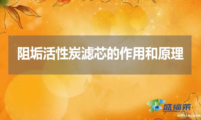 阻垢活性炭滤芯的作用和原理？